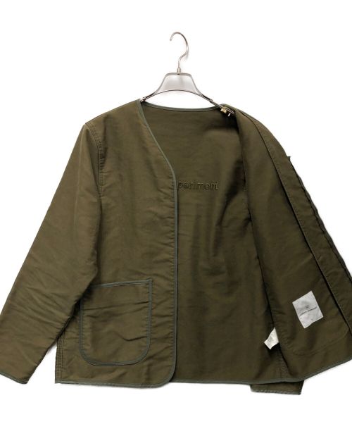 uniform experiment（ユニフォームエクスペリメント）uniform experiment (ユニフォームエクスペリメント) WASHED ZIP LINER BLOUSON オリーブ サイズ:2の古着・服飾アイテム