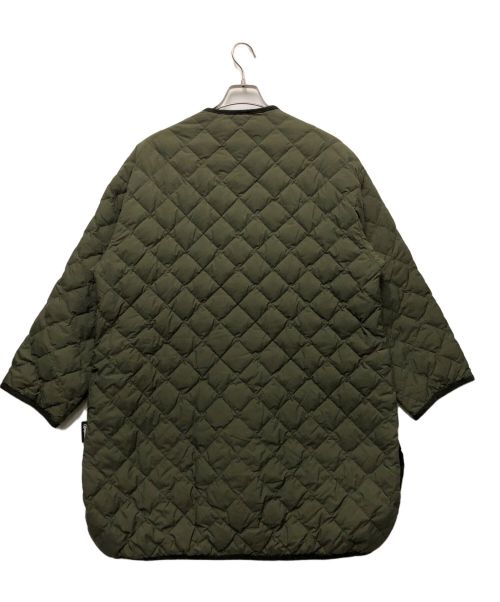 Gymphlex（ジムフレックス）Gymphlex (ジムフレックス) ダイヤキルトダウンカラーレスコート グリーン サイズ:14の古着・服飾アイテム