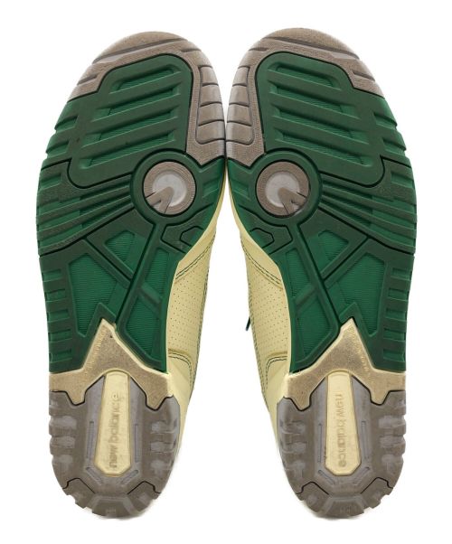 NEW BALANCE（ニューバランス）NEW BALANCE (ニューバランス) Aime Leon Dore (エメ レオン ドレ) スニーカー BB550AY1 ベージュ×グリーン サイズ:26.5ｃｍの古着・服飾アイテム
