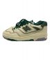 NEW BALANCE (ニューバランス) Aime Leon Dore (エメ レオン ドレ) スニーカー BB550AY1 ベージュ×グリーン サイズ:26.5ｃｍ：4000円