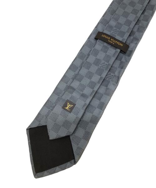 LOUIS VUITTON（ルイ ヴィトン）LOUIS VUITTON (ルイ ヴィトン) ダミエ　シルクネクタイ グレー サイズ:-の古着・服飾アイテム