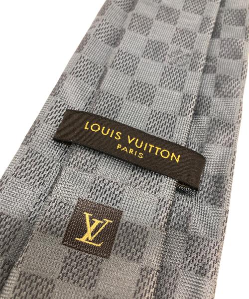 LOUIS VUITTON（ルイ ヴィトン）LOUIS VUITTON (ルイ ヴィトン) ダミエ　シルクネクタイ グレー サイズ:-の古着・服飾アイテム