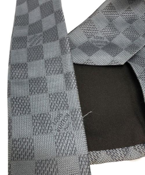 LOUIS VUITTON（ルイ ヴィトン）LOUIS VUITTON (ルイ ヴィトン) ダミエ　シルクネクタイ グレー サイズ:-の古着・服飾アイテム