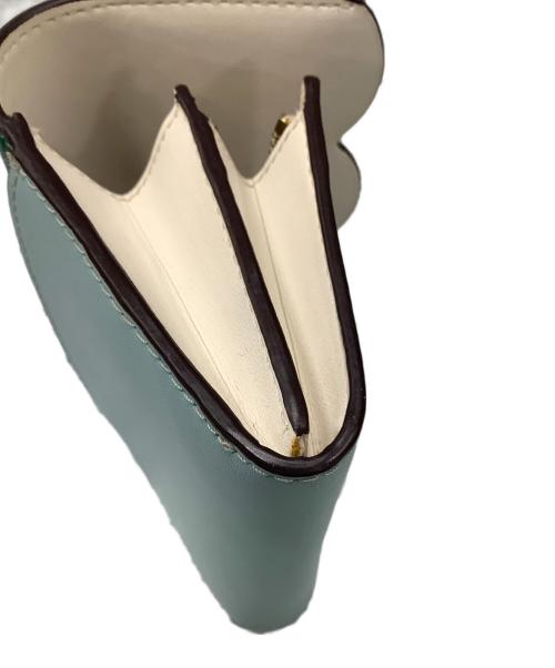 Kate Spade（ケイトスペード）Kate Spade (ケイトスペード) GEMMA SMALL FLAP WALLET2つ折り財布(ジェマスモール) グリーンの古着・服飾アイテム