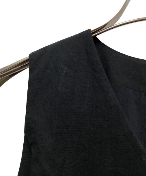 IENA（イエナ）IENA (イエナ) ギャザーボリュームワンピース ブラック サイズ:UK38の古着・服飾アイテム