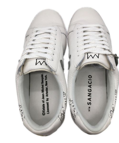 via SANGACIO（ヴィア・サンガチオ）via SANGACIO (ヴィア・サンガチオ) SG8 バスキア ホワイト サイズ:27.5の古着・服飾アイテム