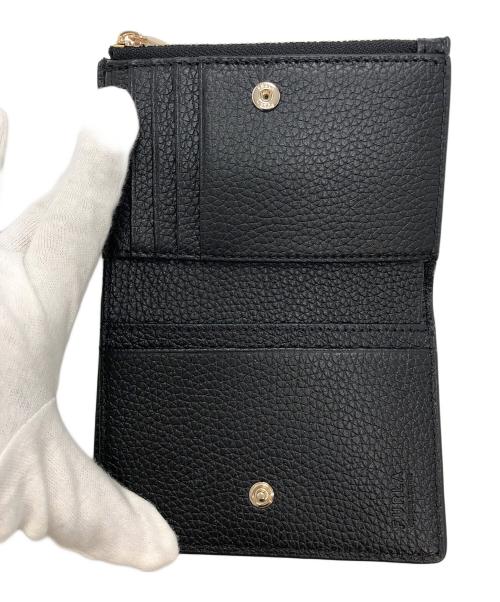 FURLA（フルラ）FURLA (フルラ) RITZY S BIーFOLD  W／ZIP 2つ折り財布 ブラックの古着・服飾アイテム