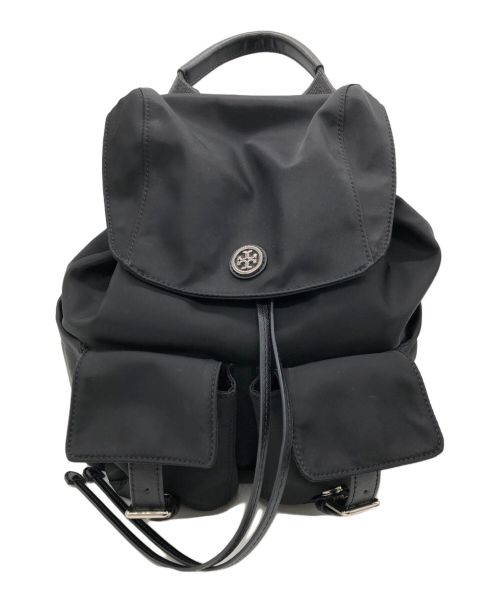 TORY BURCH（トリーバーチ）TORY BURCH (トリーバーチ) ナイロンリュック ブラックの古着・服飾アイテム
