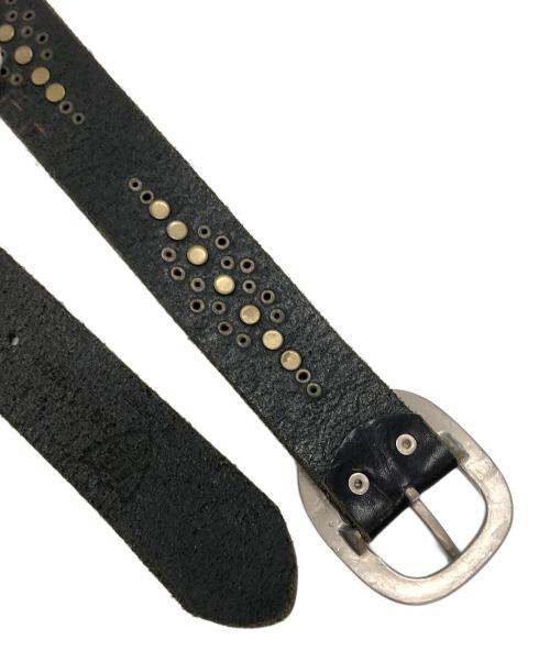 htc（エイチティーシー）htc (エイチティーシー) レザーベルト ブラックの古着・服飾アイテム