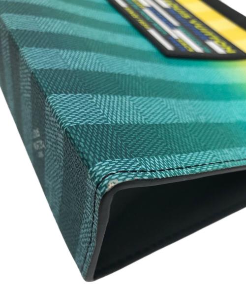 LOUIS VUITTON（ルイ ヴィトン）LOUIS VUITTON (ルイ ヴィトン) ポシェット・ヴォワヤージュ MMクラッチバッグ グリーン×ブラックの古着・服飾アイテム