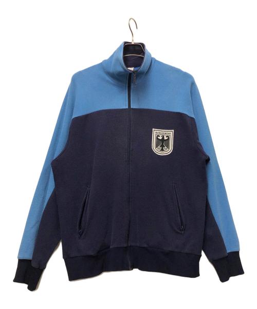 wigu（ウィグ）wigu (ウィグ) 90S WIGU EMBLEM SWEAT TRACK JACKET ブルー サイズ:52/46の古着・服飾アイテム
