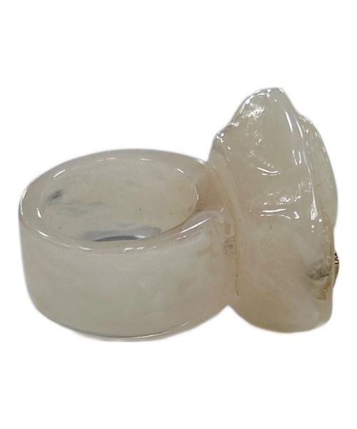 CHANEL（シャネル）CHANEL (シャネル) カメリアリング アイボリー サイズ:表記なしの古着・服飾アイテム