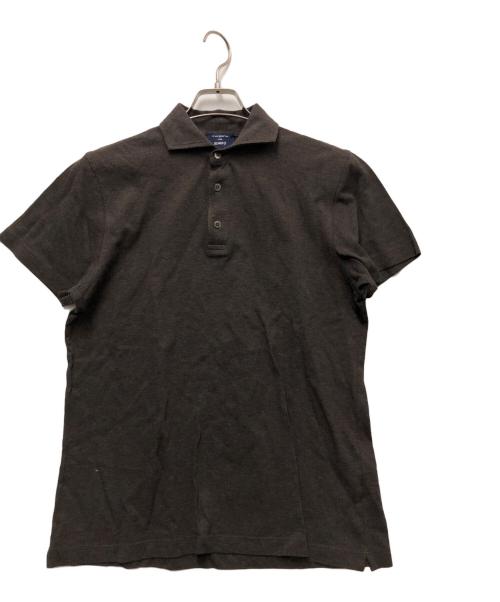 MORGANO（モルガーノ）MORGANO (モルガーノ) BEAMS (ビームス) 別注 カノコ ポロシャツ ブラウン サイズ:50の古着・服飾アイテム