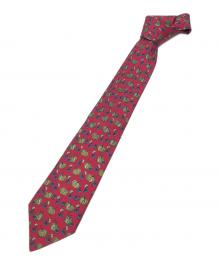 HERMES（エルメス）の古着「シルクネクタイ　パンプキン」｜レッド