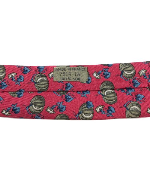 HERMES（エルメス）HERMES (エルメス) シルクネクタイ　パンプキン レッド サイズ:-の古着・服飾アイテム