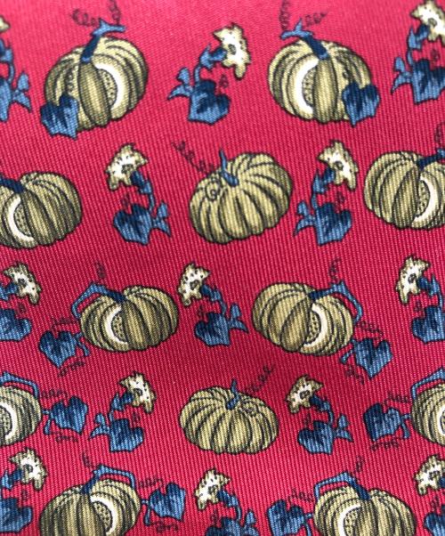 HERMES（エルメス）HERMES (エルメス) シルクネクタイ　パンプキン レッド サイズ:-の古着・服飾アイテム