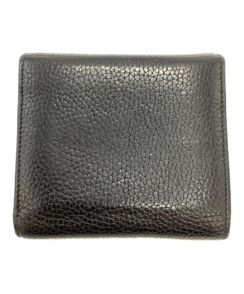 GUCCI（グッチ）GUCCI (グッチ) ソーホー　レザーコンパクトウォレット ブラックの古着・服飾アイテム