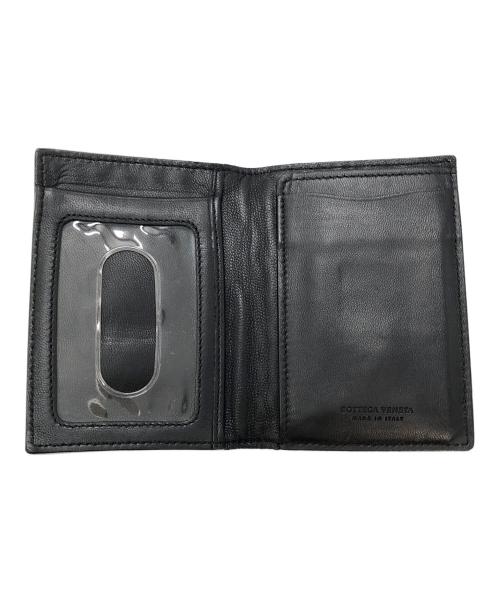 BOTTEGA VENETA（ボッテガベネタ）BOTTEGA VENETA (ボッテガベネタ) イントレチャート　レザーパスケース ブラックの古着・服飾アイテム