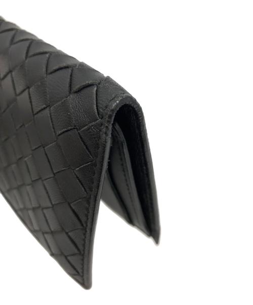 BOTTEGA VENETA（ボッテガベネタ）BOTTEGA VENETA (ボッテガベネタ) イントレチャート　レザーパスケース ブラックの古着・服飾アイテム