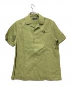 FRED PERRYフレッドペリー）の古着「オープンカラーシャツ」｜グリーン