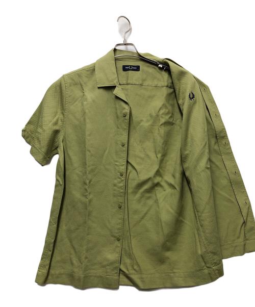 FRED PERRY（フレッドペリー）FRED PERRY (フレッドペリー) オープンカラーシャツ グリーン サイズ:Mの古着・服飾アイテム