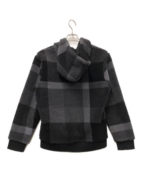 BLACK LABEL CRESTBRIDGE（ブラックレーベル クレストブリッジ）BLACK LABEL CRESTBRIDGE (ブラックレーベル クレストブリッジ) ボアジップパーカー ブラック サイズ:Mの古着・服飾アイテム