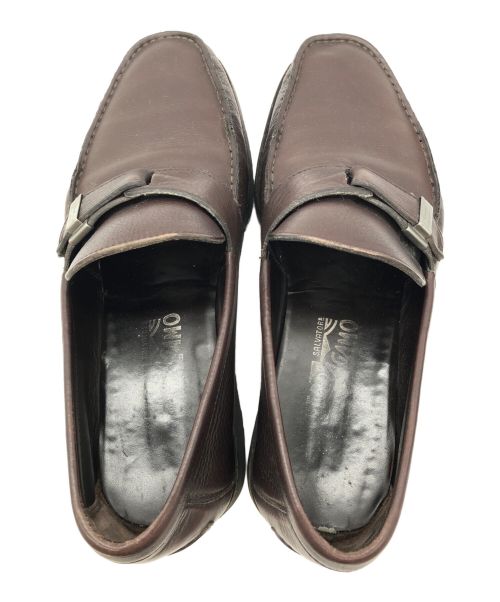 Salvatore Ferragamo（サルヴァトーレ フェラガモ）Salvatore Ferragamo (サルヴァトーレ フェラガモ) ドライビングシューズ ブラウン サイズ:9の古着・服飾アイテム