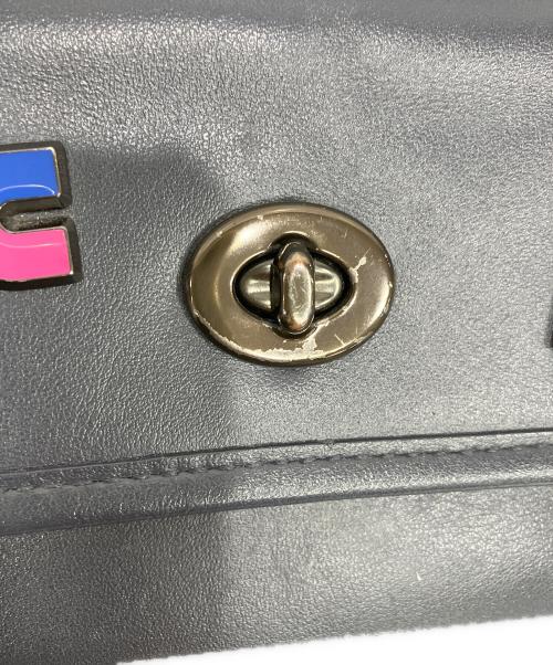 COACH（コーチ）COACH (コーチ) グローブレザーウエストバッグ ネイビーの古着・服飾アイテム