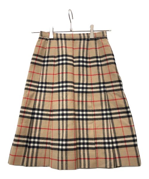 Burberry's（バーバリーズ）Burberry's (バーバリーズ) ウールスカート ベージュ サイズ:Sの古着・服飾アイテム