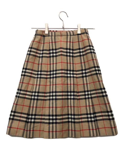 Burberry's（バーバリーズ）Burberry's (バーバリーズ) ウールスカート ベージュ サイズ:Sの古着・服飾アイテム