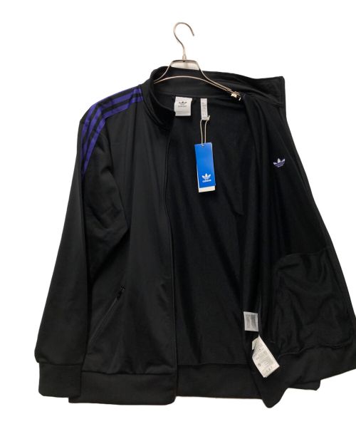 adidas（アディダス）adidas (アディダス) BECKENBAUER TRACK TOP ブラック×パープル サイズ:XSの古着・服飾アイテム