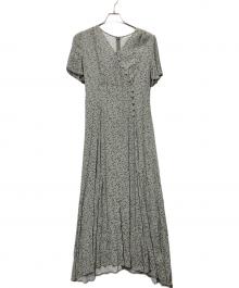 FRAY ID（フレイ アイディー）の古着「カシュクールプリントフレアワンピ」｜グレー