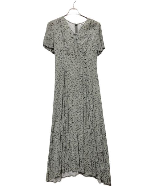 FRAY ID（フレイ アイディー）FRAY ID (フレイ アイディー) カシュクールプリントフレアワンピ グレー サイズ:1の古着・服飾アイテム