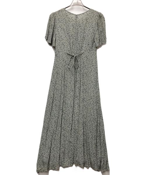 FRAY ID（フレイ アイディー）FRAY ID (フレイ アイディー) カシュクールプリントフレアワンピ グレー サイズ:1の古着・服飾アイテム