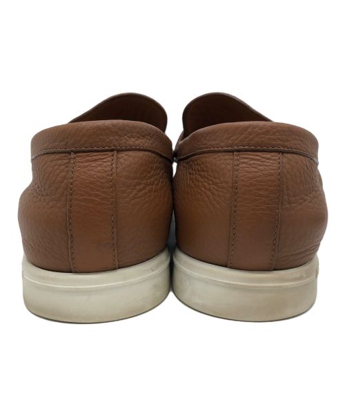 LOUIS VUITTON（ルイ ヴィトン）LOUIS VUITTON (ルイ ヴィトン) レザーローファー ブラウン サイズ:5　1/2　Mの古着・服飾アイテム