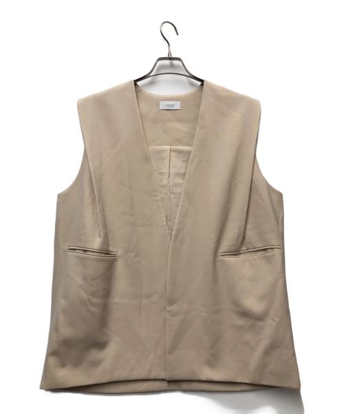 emmi atelier（エミアトリエ）emmi atelier (エミアトリエ) ベスト ベージュ サイズ:1の古着・服飾アイテム