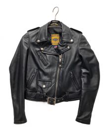 SCHOTT BROS.（ショット）の古着「ラムレザーライダースジャケット」｜ブラック