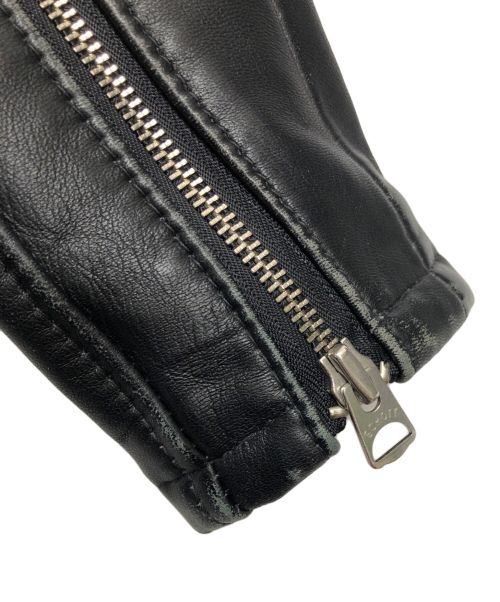 SCHOTT BROS.（ショット）SCHOTT BROS. (ショットブロス) ラムレザーライダースジャケット ブラック サイズ:XSの古着・服飾アイテム