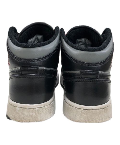 NIKE（ナイキ）NIKE (ナイキ) AIR JORDAN 1 MID GS ブラック×グレー サイズ:23.5cmの古着・服飾アイテム