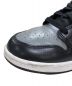 中古・古着 NIKE (ナイキ) AIR JORDAN 1 MID GS ブラック×グレー サイズ:23.5cm：5000円