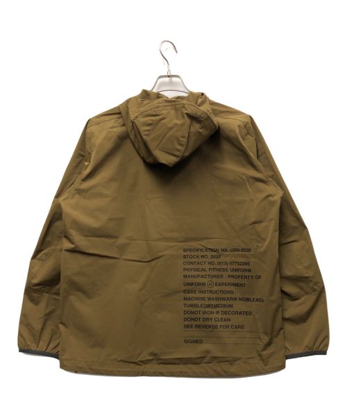 uniform experiment（ユニフォームエクスペリメント）uniform experiment (ユニフォームエクスペリメント) MIL ZIP HOODED BLOUSON ブラウン サイズ:Sの古着・服飾アイテム
