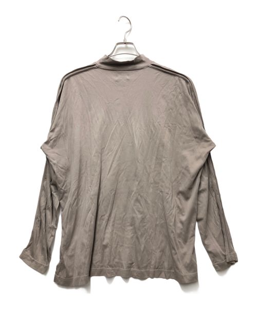 YOKE（ヨーク）YOKE (ヨーク) MOCK NECK PIPING LONG SLEEVES T-SHIRT グレー サイズ:2の古着・服飾アイテム