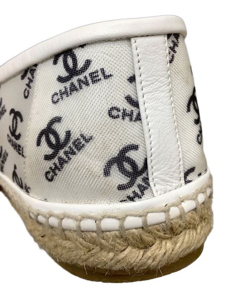 CHANEL（シャネル）CHANEL (シャネル) エスパドリーユ ホワイト×ブラック サイズ:42の古着・服飾アイテム