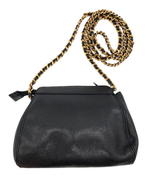 CHANEL（シャネル）CHANEL (シャネル) チェーンショルダーバッグ ブラックの古着・服飾アイテム