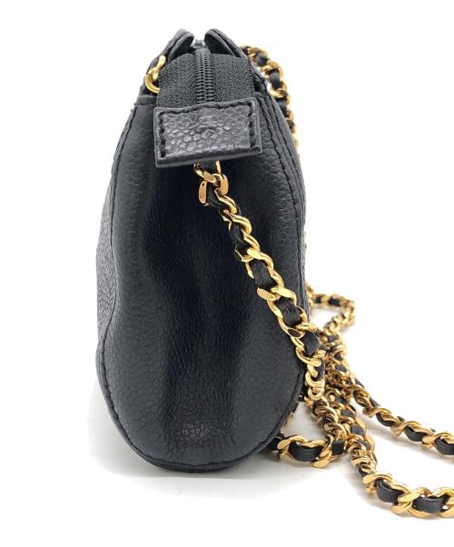 CHANEL（シャネル）CHANEL (シャネル) チェーンショルダーバッグ ブラックの古着・服飾アイテム