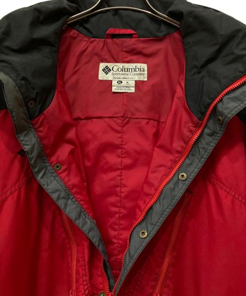 Columbia（コロンビア）Columbia (コロンビア) 90'sアノラックパーカー レッド×ブラック サイズ:3Lの古着・服飾アイテム