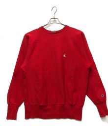 Champion REVERSE WEAVE（チャンピオン リバース ウィーブ）の古着「クルーネックスウェット」｜レッド
