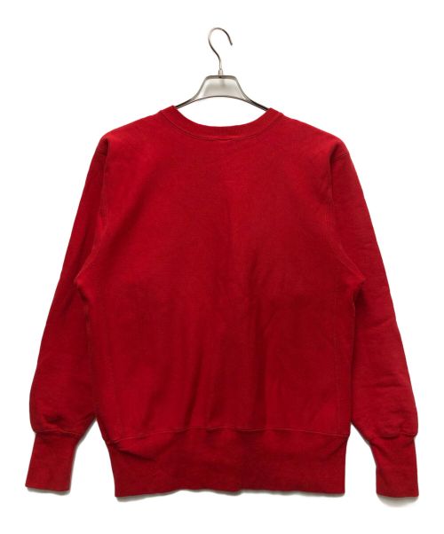 Champion REVERSE WEAVE（チャンピオン リバース ウィーブ）Champion REVERSE WEAVE (チャンピオンリバースウィーブ) クルーネックスウェット レッド サイズ:Lの古着・服飾アイテム