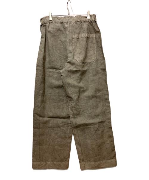 confect（コンフェクト）CONFECT (コンフェクト) リネン和紙 デッキトラウザーズ グレー サイズ:3の古着・服飾アイテム