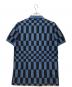 FRED PERRY (フレッドペリー) ポロシャツ ブルー×ブラック サイズ:M：7000円